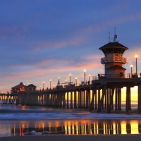 Huntington City Beach, Хантингтон-Бич, Калифорния