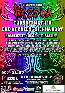 Состав участников и информация о фестивале Hexenhaus Ulm Birthday 2021
Hexenhaus Ulm Birthday 2021
